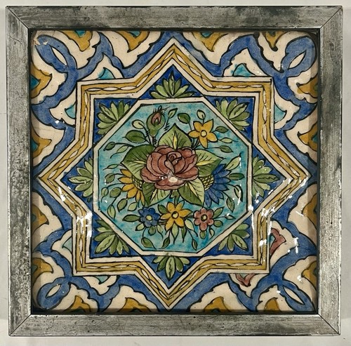 Hand painted glazed persian - painted,