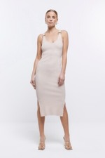 River Island Gold Rib Metallic