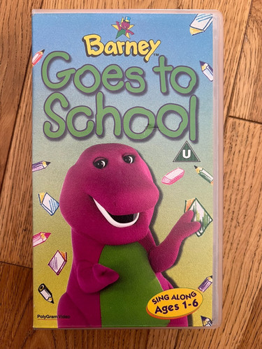 Barney goes school vhs - barney,