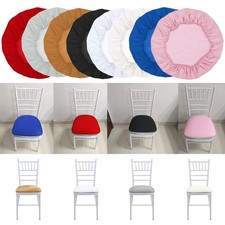 Elastic Stretch Chair Seat Round Seat Cover Slipcovers Removable Home Decor