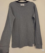 Men's waffle textured jumper Grey Size large cedarwood state