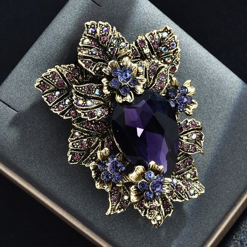 Exaggerated flower brooch - exaggerated,