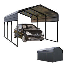 10x15 ft Outdoor Carport Heavy Duty Gazebo Garage Car Shelter Shade w/ Sidewall