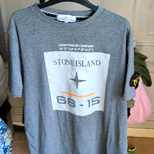 Stone island grey graphic - stone,