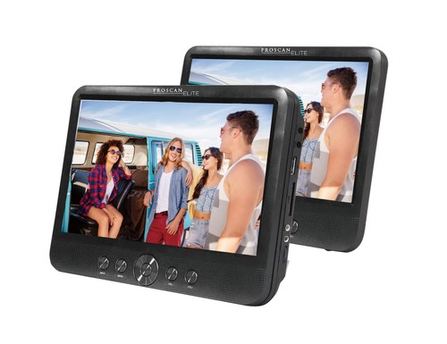 Dual screen portable dvd - 10.1",