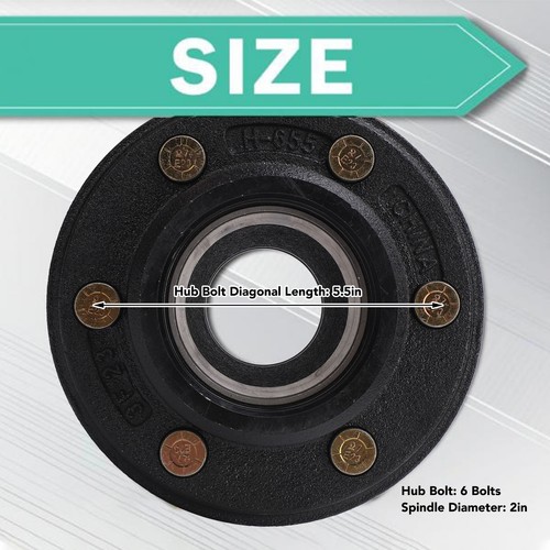 Trailer axle kit 5 5in - 6, on
