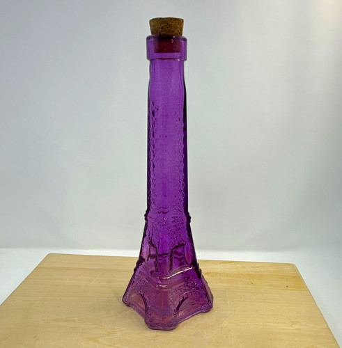 Purple glass eiffel tower - glass,