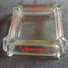 Schweppes Glass Ashtray