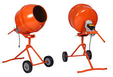 5 Cu. Ft Portable Concrete Mixer 1/2 HP Motor Electric Cement Mixer 23 RPM