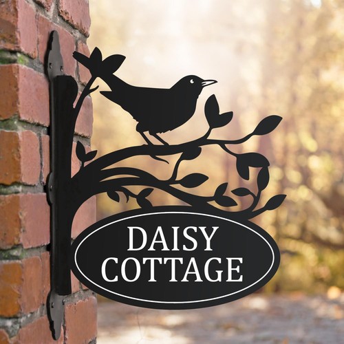 Blackbird house sign - house,
