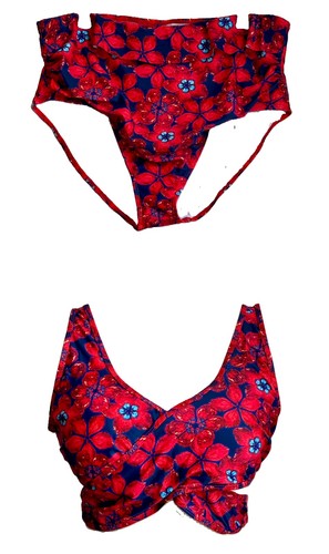 Women floral high - high, waisted