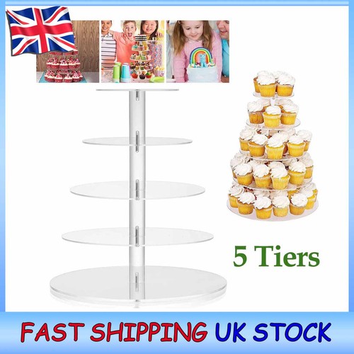 Tier round acrylic desserts - 5-tier,