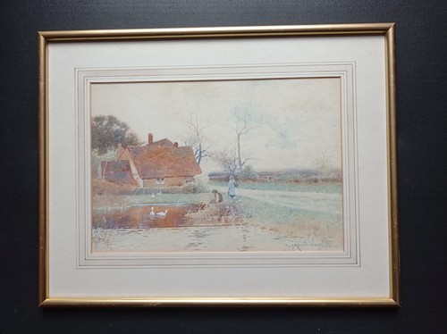 Old original watercolour - original,