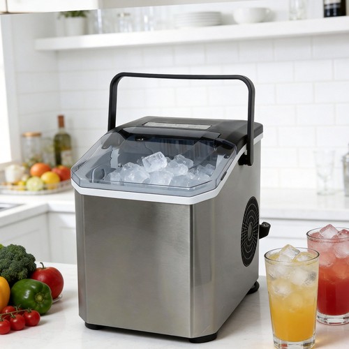 Ice cube maker stainless steel - cube,