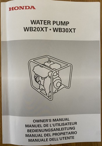 Genuine honda wb20xt - wb20xt, water
