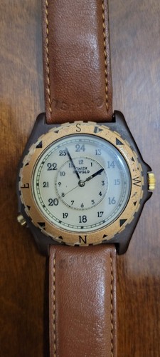 Vintage timex adventurer brown - timex,