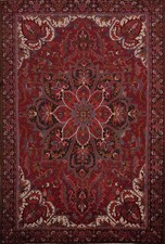 Medallion Handmade Red Wool Traditional Large Rug Vintage Room Size Carpet 10x14