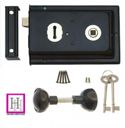 Rim lock set deadbolt - lock, 4"