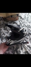 KBC Motorcross Helmet Size L Black/ Silver Motorcycle