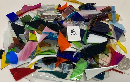 Stained glass offcuts - stained,