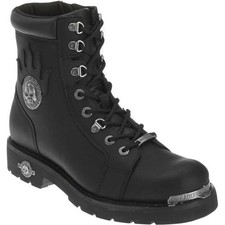 Harley Davidson Diversion Mens Black Motorcycle Biker Ankle Boots Size 7-12
