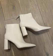 Mango Cream Block Heel Pointed