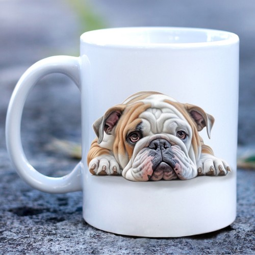 Pet dog mug british - , bulldog-
