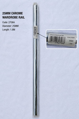 Brand new 25mm chrome - , wardrobe