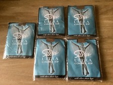 Vintage 5 x Silkies Ultra Control Top Queen Beige Size XL Still Packaged