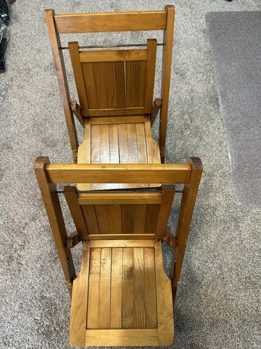 Vtg wooden slat - vtg, folding