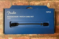 Fender Blockchain Patch Cable Kit for Guitar Pedalboards, Right Angled, Large