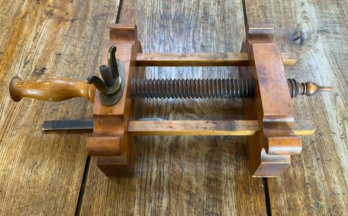 Wooden bookbinder plough - a, bookbinder's