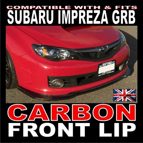 Carbon style front lip - carbon,