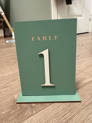 Wedding table numbers sage - wedding,