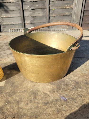 Brass jam preserving pan - jam,