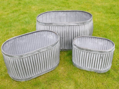 Set galvanised metal zinc - of, 3