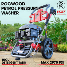 Petrol Pressure Washer RocwooD Max 2970PSI 173cc Jet High Power