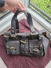 Mulberry Roxanne Bag, Dark Brown Leather, Serial Numbered, With Dust Bag