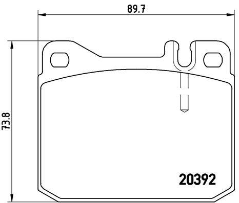 New brake pad set disc - new,