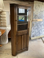 Wood Corner Display Cabinet