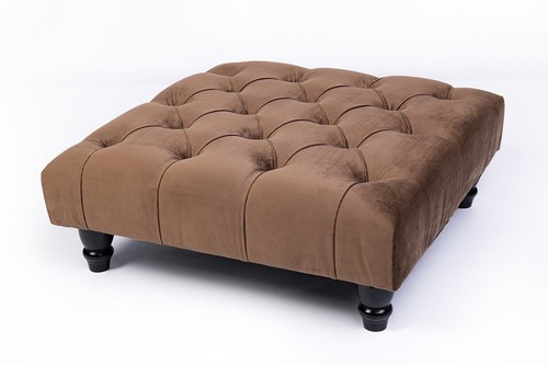 Brown chesterfield upholstered - brown,