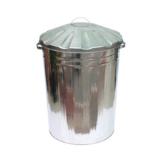 Groundsman Galvanised Bin with