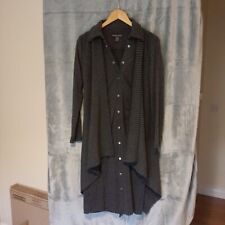 Frank Lyman 2 Piece Grey Knit Sweater Set Dress & Open Jacket UK 10 US 8 