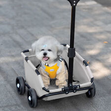 Small Dog Stroller Pet Puppy Pram Pushchair Travel Shopping Buggy Carrier Wheels