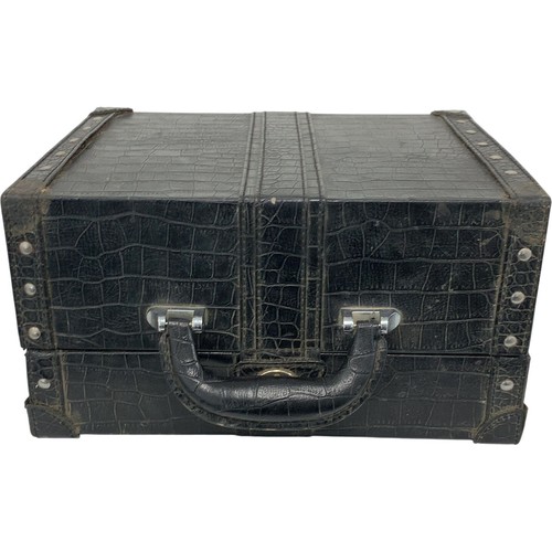 Vintage black crocodile - vintage,