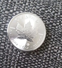 1x KING CHARLES III Silver Bullion Coin,2024 Canadian Maple Lesf.999 1oz - coin.