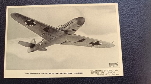 Ww2 aircraft recognition card - ww2,
