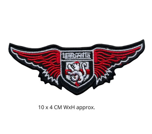 Lambretta mod with wings patch - lambretta,