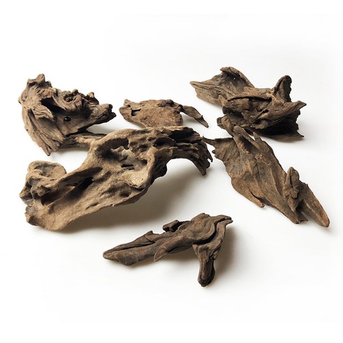 1pc fish tank natural wood - natural,