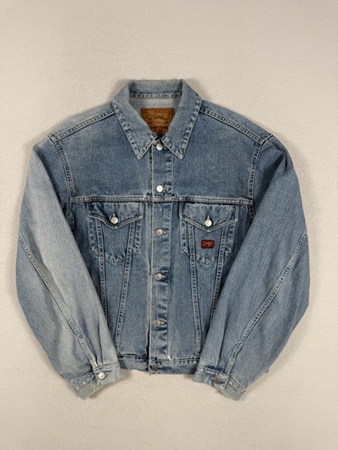 Vtg chevignon denim trucker - chevignon,